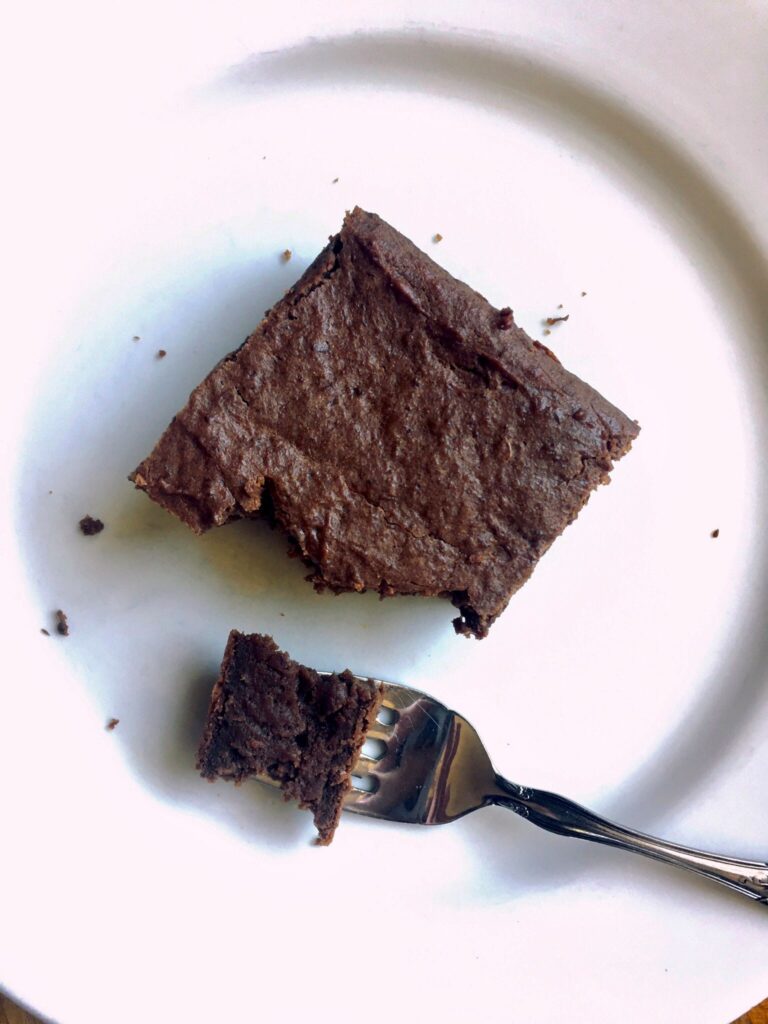 vegan and nut-free plant-based protein brownies recipe.