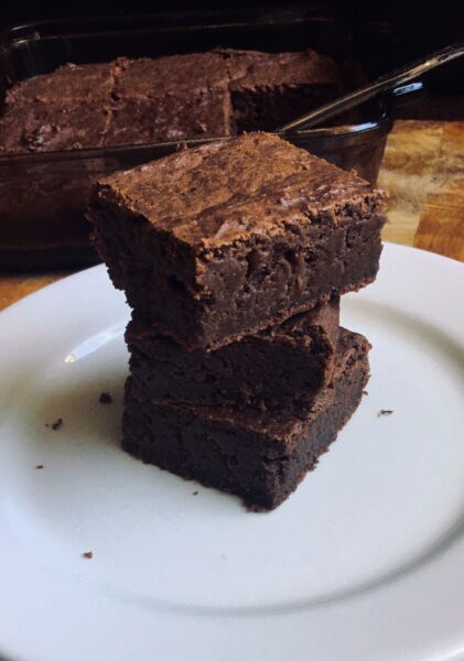 how to make vegan, nut-free, dairy-free, egg-free protein brownies.