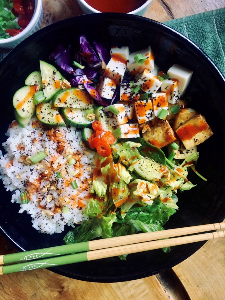 vegan poke salad recipe from digestiblesustainability.com