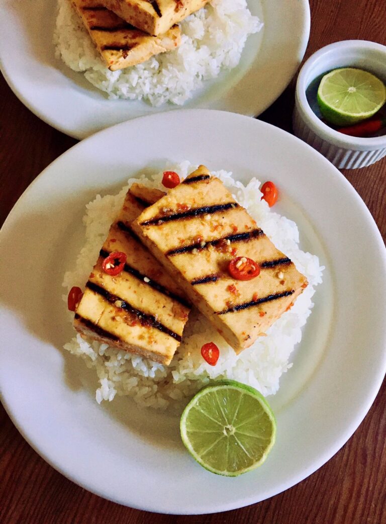 chili lime grilled tofu recipe from digestiblesustainability.com