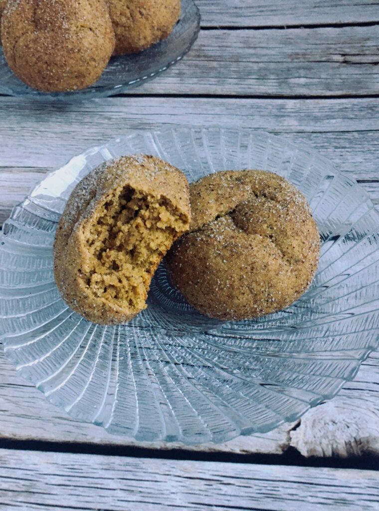 soft pumpkin snickerdoodle cookies.