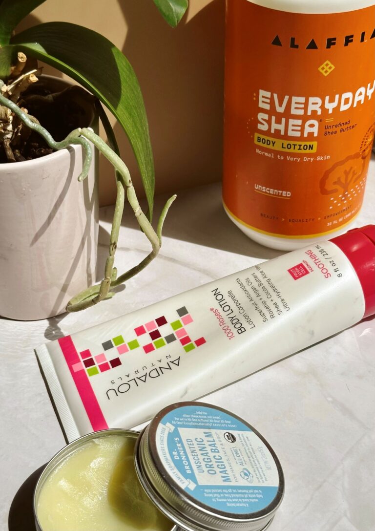 Vegan and eco-friendly lotion options.